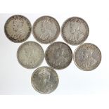 Australia silver Florins (7) 1912-1935 various, F to nEF