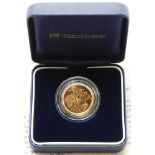 Sovereign 2005 BU in a "Westminster" box with certificate