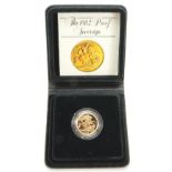 Sovereign 1982 Proof FDC cased as issued