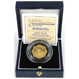 Bermuda gold Twenty Dollars 2000. Proof FDC boxed as issued