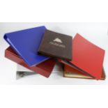 Albums, Banknote folders and albums (6) with some pages/sleeves, mixed sizes and makes, used