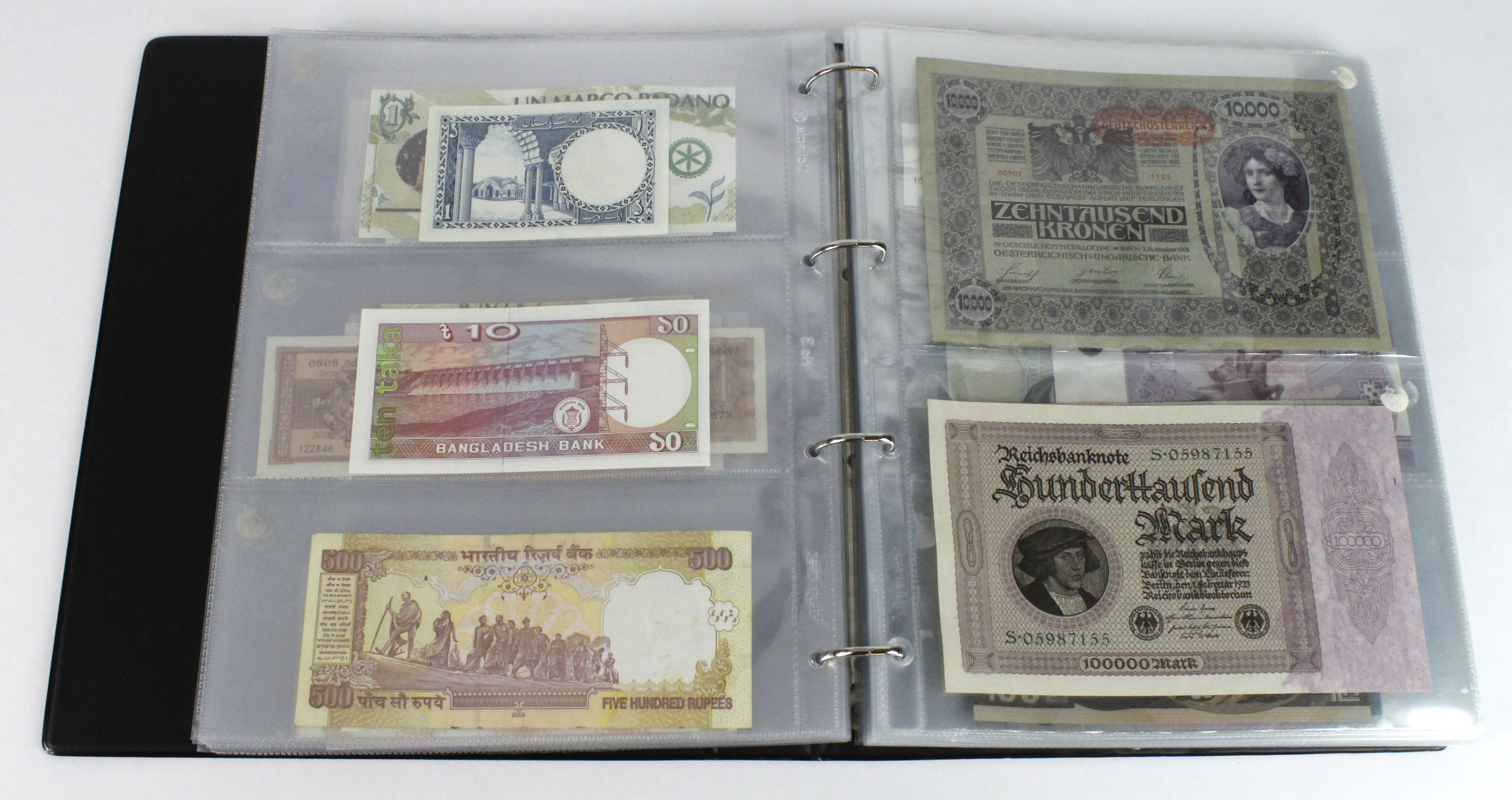 World (163), in banknote album including Bahamas, Spain, Sweden, Netherlands, Algeria, Macau, - Image 21 of 57