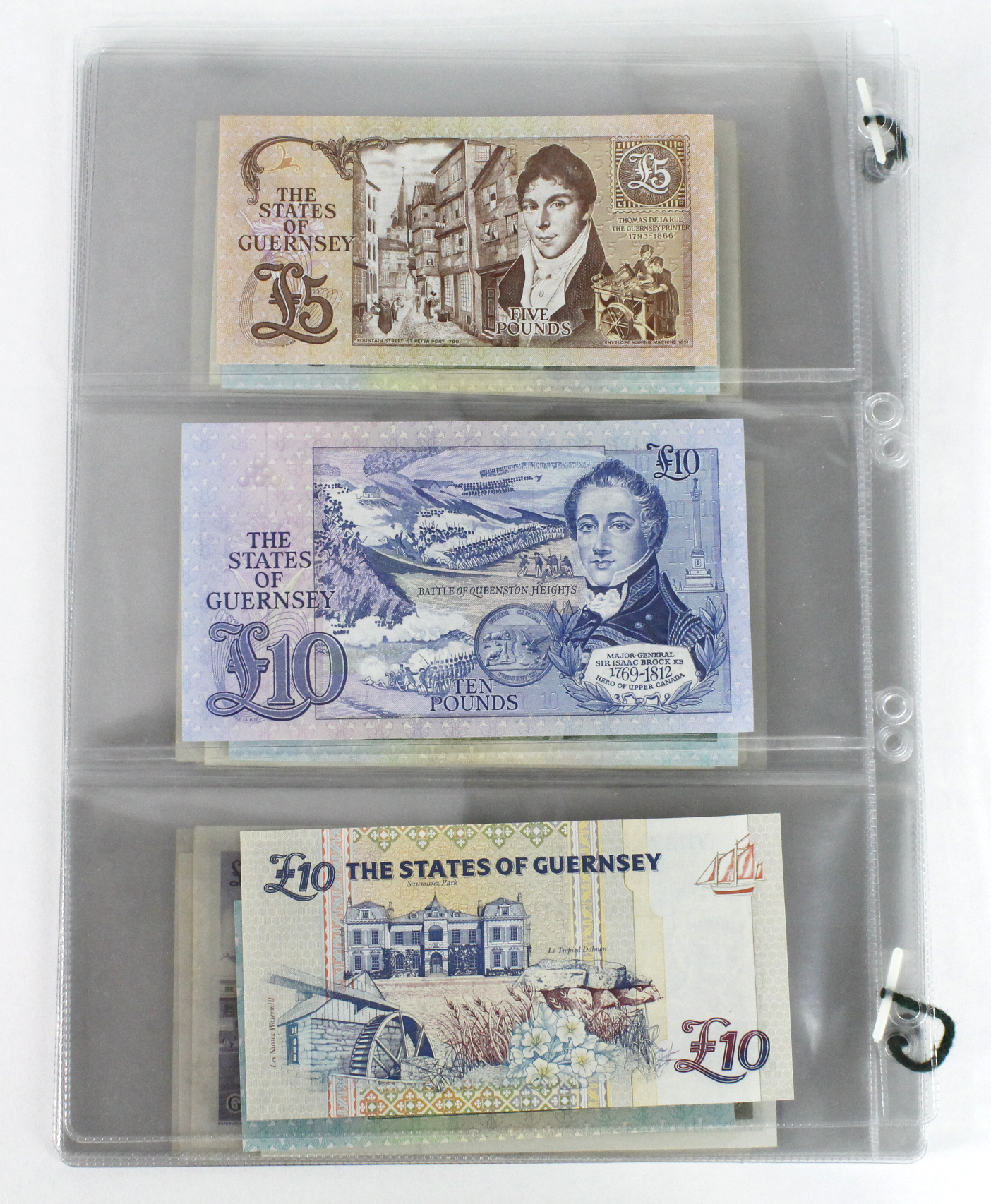 Jersey, Guernsey & Isle of Man (27), Guernsey 10 Pounds (2), 5 Pounds (2), 1 Pound (7), 10 - Image 10 of 10