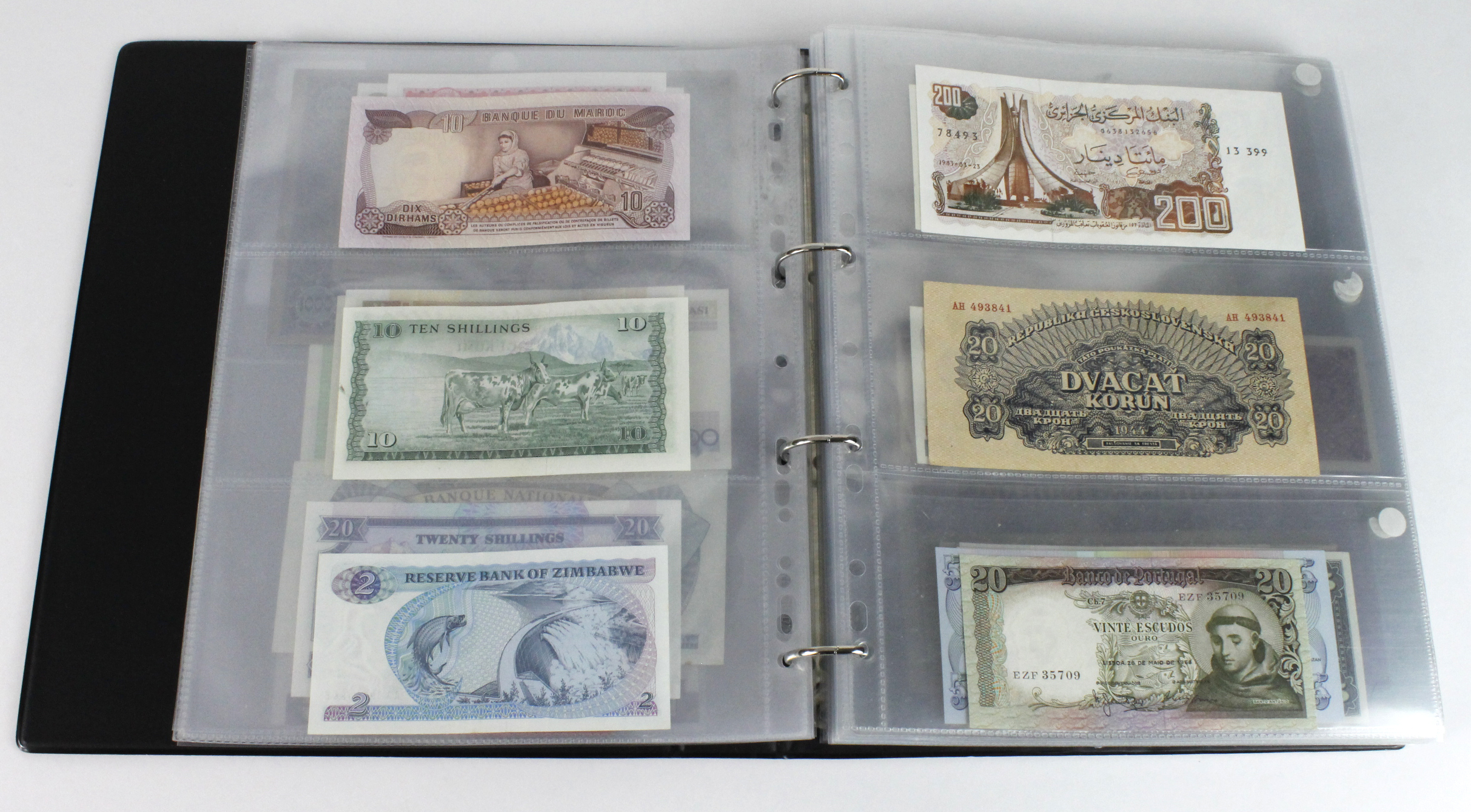 World (163), in banknote album including Bahamas, Spain, Sweden, Netherlands, Algeria, Macau, - Image 12 of 57