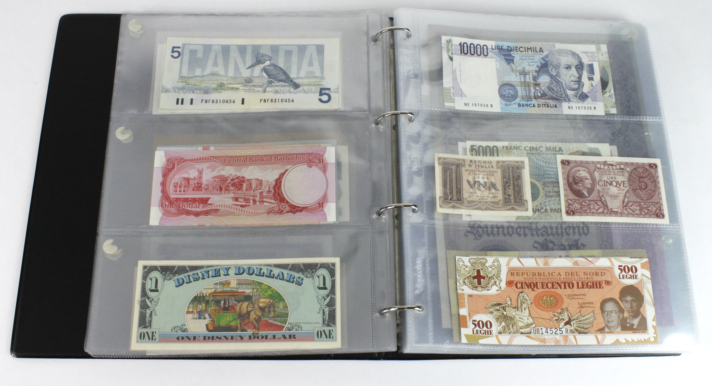 World (163), in banknote album including Bahamas, Spain, Sweden, Netherlands, Algeria, Macau, - Image 18 of 57