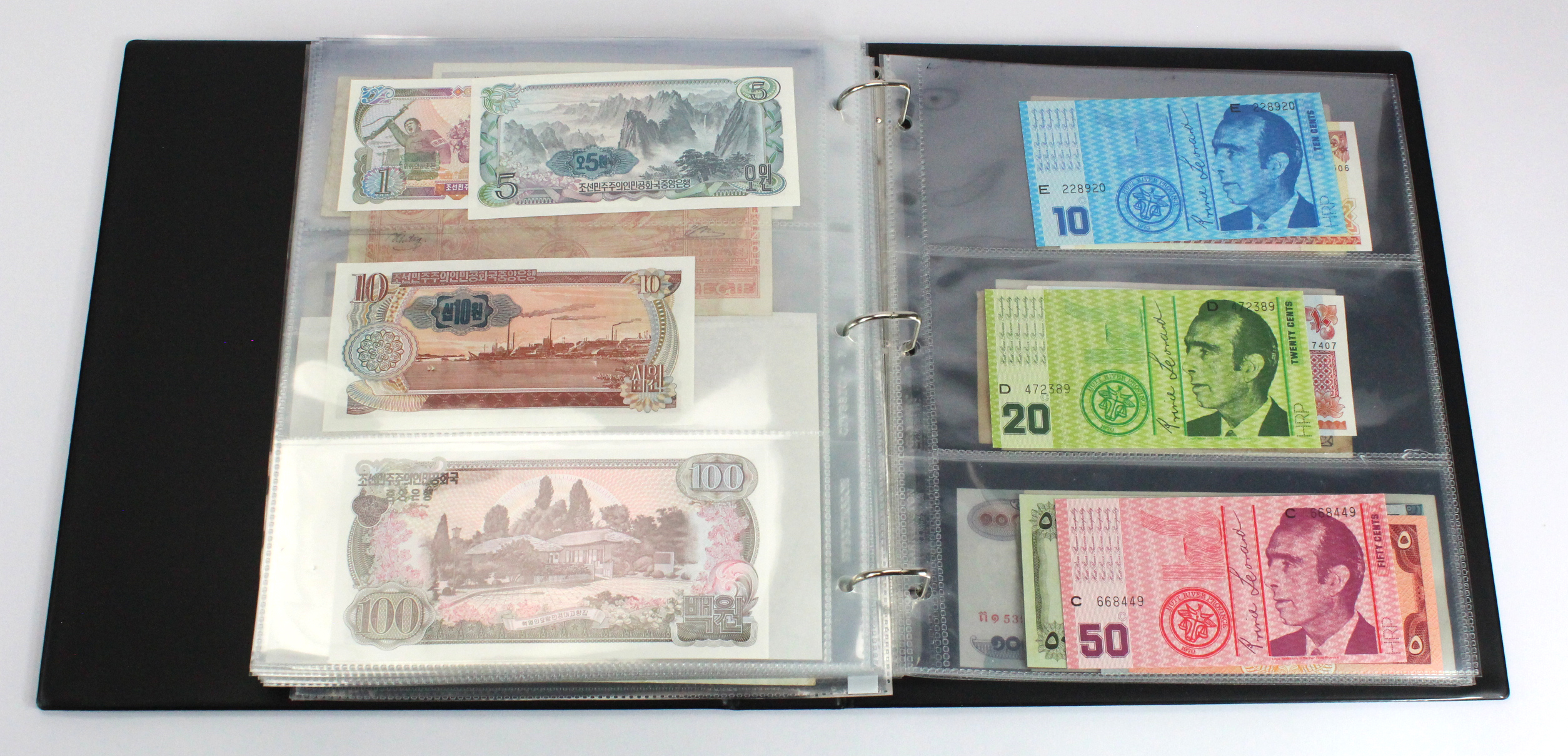 World (200), an interesting collection in Banknote album, Belgium, UAE, Japan, Malta, Belize, Bank - Image 37 of 41