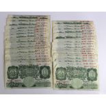 Beale 1 Pound (100) issued 1950, mixed circulated grades