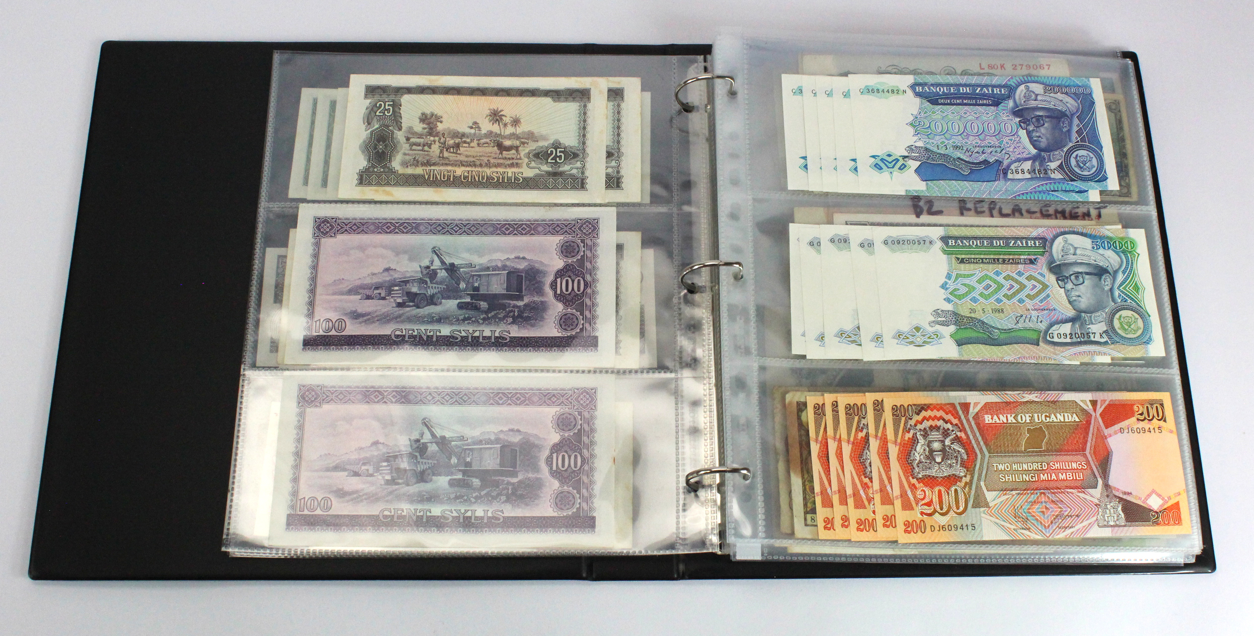 World (200), an interesting collection in Banknote album, Belgium, UAE, Japan, Malta, Belize, Bank - Image 4 of 41