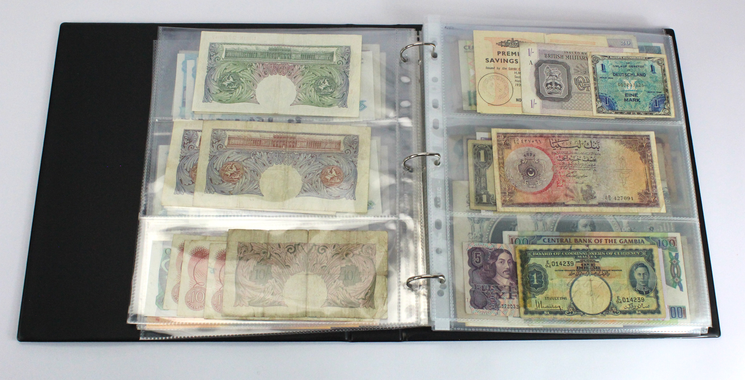 World (200), an interesting collection in Banknote album, Belgium, UAE, Japan, Malta, Belize, Bank - Image 7 of 41