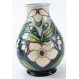 Moorcroft "Hillers Garden" vase signed by J Moorcroft. 28-5-93. 1st quality by Rachel Bishop