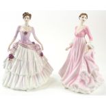 Coalport. Two boxed Coalport limited edition figures, comprising Perfect Moment (5054/7500); Lilac