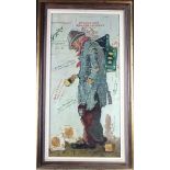 Charles H. Wilton (American: 20th Century). Mixed Media on canvas of a French homeless man