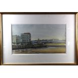 David William Burley (1901-1990). Watercolour, depicting Low Tide at Margate, possibly signed