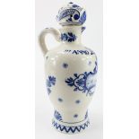 Delftware, Ereven Lucas Boles jug with stoppper, height approx 20cm