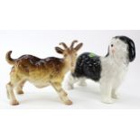 Melba Ware. A collection of ten ceramic animals by Melba Ware, including bulls, dogs, donkey etc.