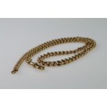 9ct pocket watch chain. Length approx 41cm, weight 29g