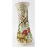 Moorcroft "Golden Lily" vase by Rachel Bishop. Signed W.M, 1st quality, approx 31cm tall, boxed
