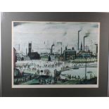 Laurence Stephen Lowry R.A. (British, 1887-1976). An Industrial Town. Signed limited edition off-set