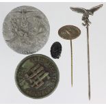 German Nazi badges and pins x5.