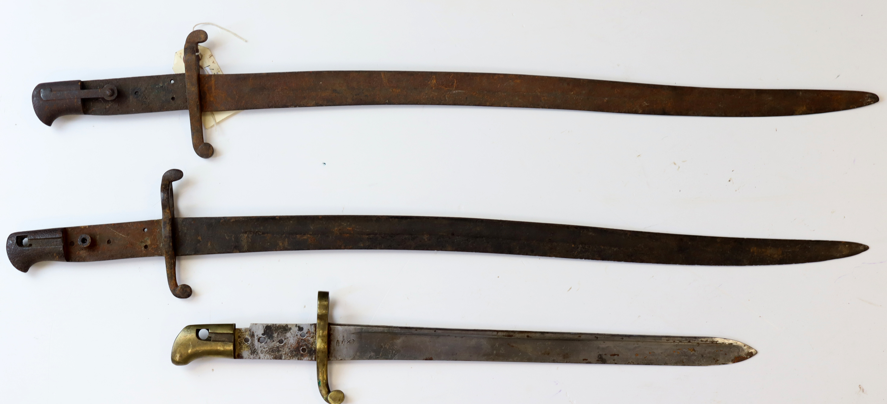 British Victorian Bayonet relics. (3)