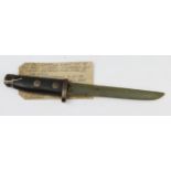 Fighting knife likely WW1 made from a 1888 or similar pattern bayonet