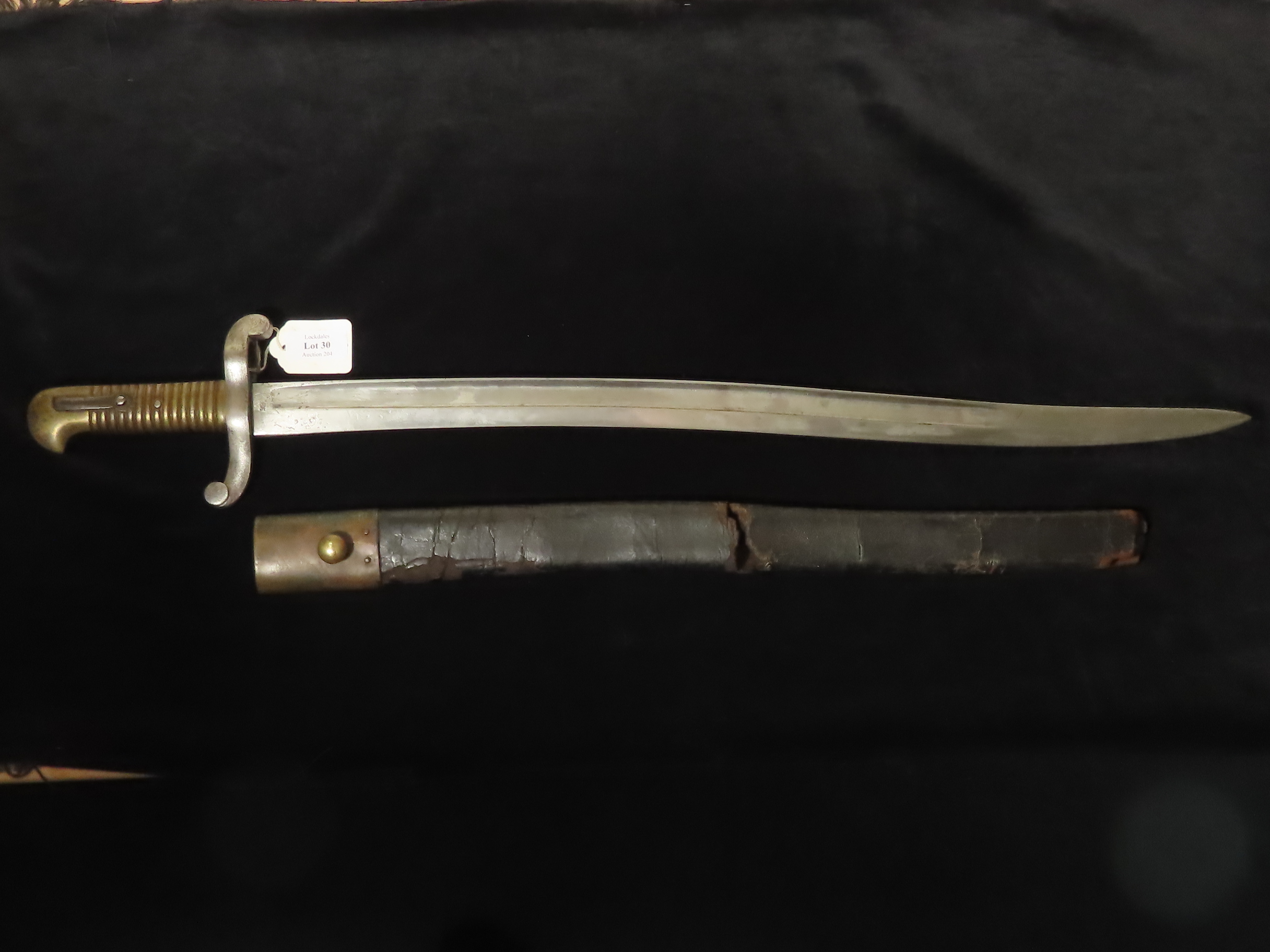 Bayonet French 1842 pat Yatagan sword bayonet.