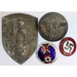 German Third Reich Lapel and Day badges. (4)