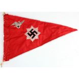 German Nazi luftschults car pennant.