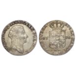 Poland, Stanislaus II Augustus, silver 4 Groschen (1 Zloty) 1792 MV, KM#208.1, GF/nVF