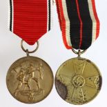 German War Merit medal and Austrian Annexation medal