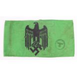 German recruitment officers arm band.