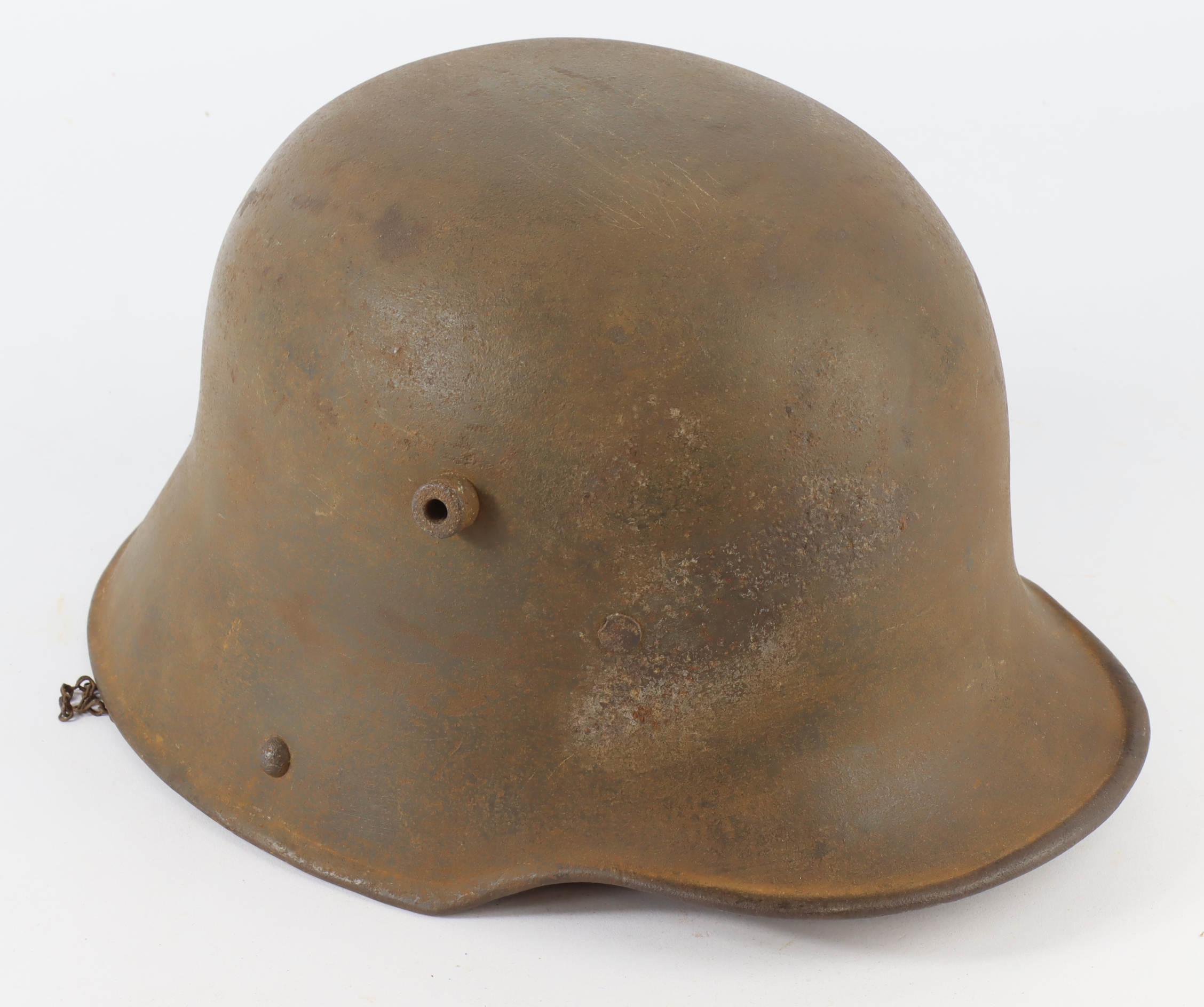 German WW1 1916 pattern steel helmet with original liner, nice old sleeper.