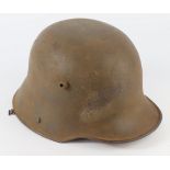 German WW1 1916 pattern steel helmet with original liner, nice old sleeper.