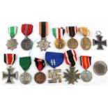 German WW1 and WW2 medals, etc. no duplication. (14)