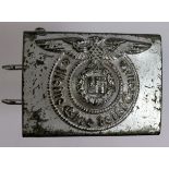 German SS & Waffen SS belt buckle, RZM 155 / 43 marked Third Reich