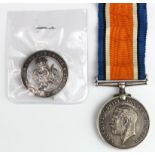 BWM to S-22361 Pte A Turnbull R.Highrs. Plus Silver War Badge No B59373. Served 1st & 8th Bn's. (1+