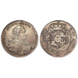 Poland, Stanislaus II Augustus, silver Thaler 1766 FS, 27.37g, KM#187, VF with porosity (light water