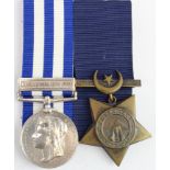 Egypt Medal dated 1882 with Alexandria 11th July clasp named (F W Barnard, Cox: Launch. HMS Superb),