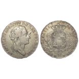 Poland, Stanislaus II Augustus, silver Half Thaler 1788 EB, 13.58g, KM#211, GF, a little sulphide