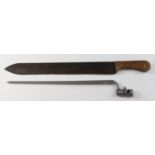 Bayonet socket type & Machete, machete rusty. (Sold as seen)