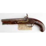Dragoon pattern, 10 Bore, Military percussion Pistol circa 1840. Round barrel 8", with proof and