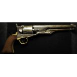 Colt M1861 .36 Calibre Navy Revolver, SN:21936 (matching) made in 1864 during the Civil War. Round