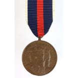 Hong Kong Edward VII Coronation medal, bronze