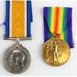 BWM & Victory Medal to R-42913 Pte W H Stephens K.R.Rif.C. (2)