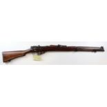 Great War Lee Enfield SMLE Service Rifle, stock socket stamped crown over "G.R." and "BSA Co 1917"