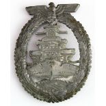 German Nazi High Seas Fleet Badge, no makers mark