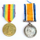 BWM & Victory Medal to S-5713 Pte A Harley Sea Highrs. (missing a 1915 Star). (2)