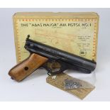 Air Pistol by Brown & Sons, Birmingham .177 CONCENTRIC PISTON AIR-PISTOL, MODEL "Abas Major" circa