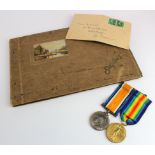 BWM & Victory Medal to J.56977 C H Morris AB RN. Lot also includes his personal photo album and