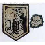 German SS cloth skull and vest eagle Third Reich